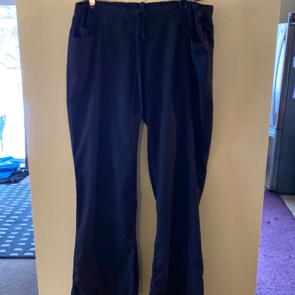 Black Scrub Pants Large - Picture 1 of 3